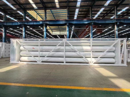 CNG or H₂ Tube skid container