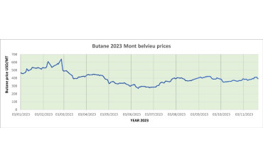 Weekly Mont Belvieu Propane-Butane price review November 24th 2023