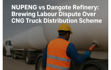 NUPENG vs Dangote Refinery: Brewing Labour Dispute Over CNG Truck Distribution Scheme