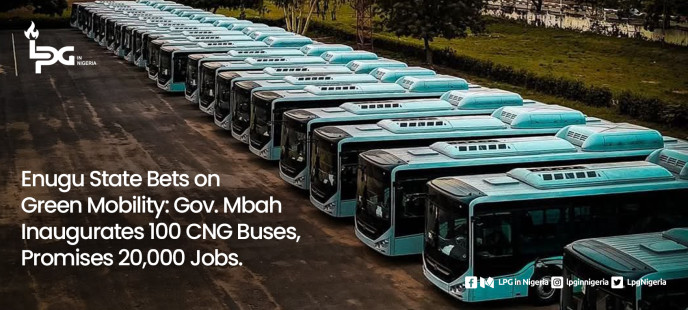 Enugu State Bets on Green Mobility: Gov. Mbah Inaugurates 100 CNG Buses, Promises 20,000 Jobs