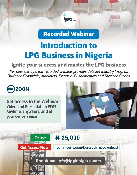 Introduction to LPG Business in Nigeria - Get access now! - LPG Webinars - In Nigeria